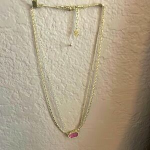 Pink double layer Kendra Scott necklace